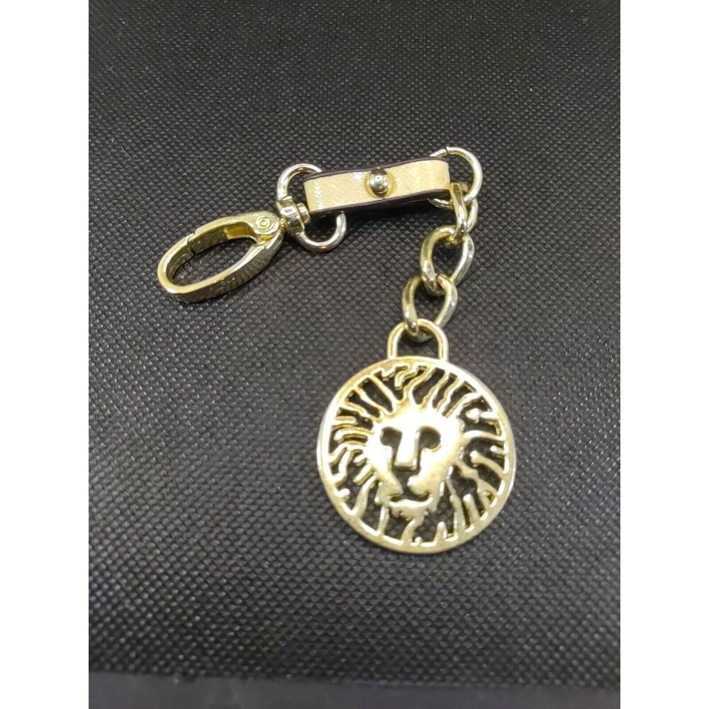 Anne Klein Luggage Tag Gold Tone Lion - Picture 2 of 7